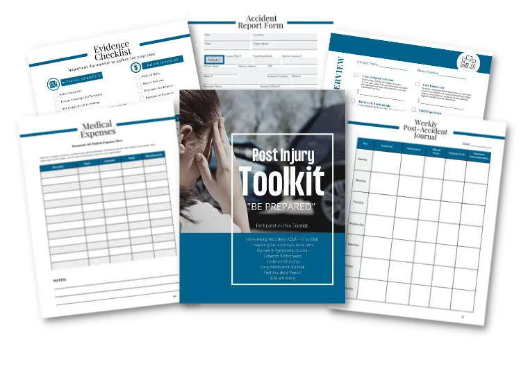 Post auto accident journal