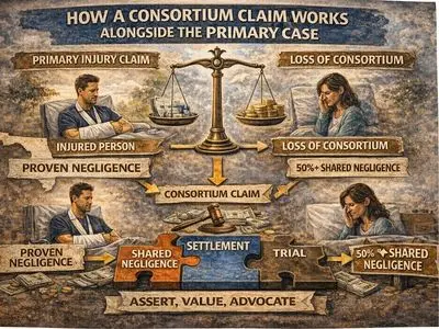 consortium claim works alongside injury claim