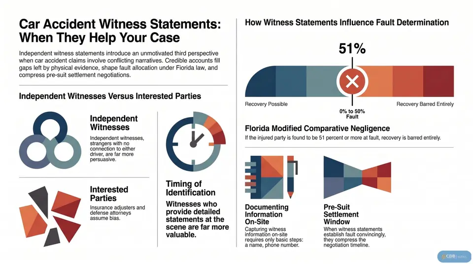 Infographic: Car Accident Witness Statements: When They Help Your Case