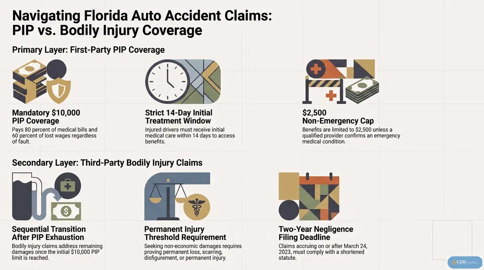 Infographic: PIP vs. Bodily Injury Coverage in Florida