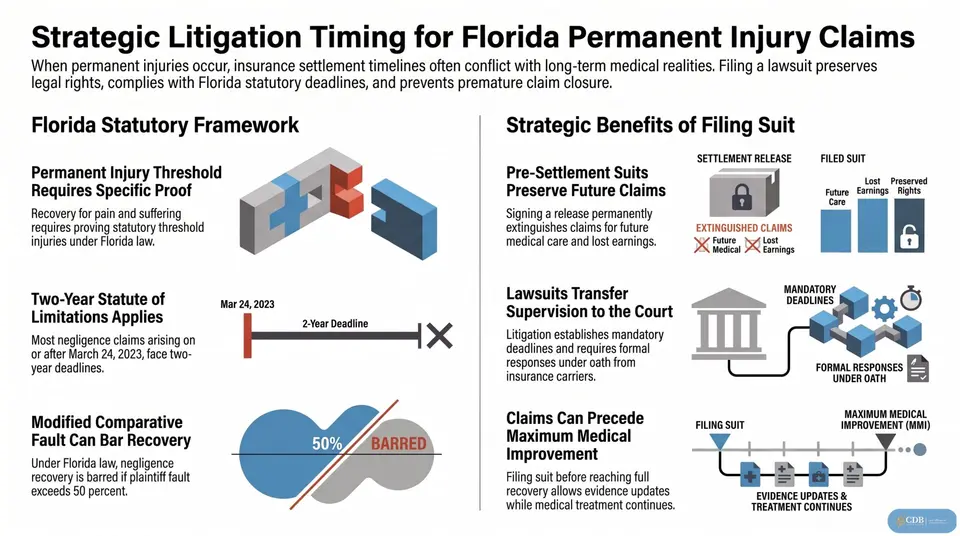 Infographic: Permanent Injury Before Settlement: When to File Now