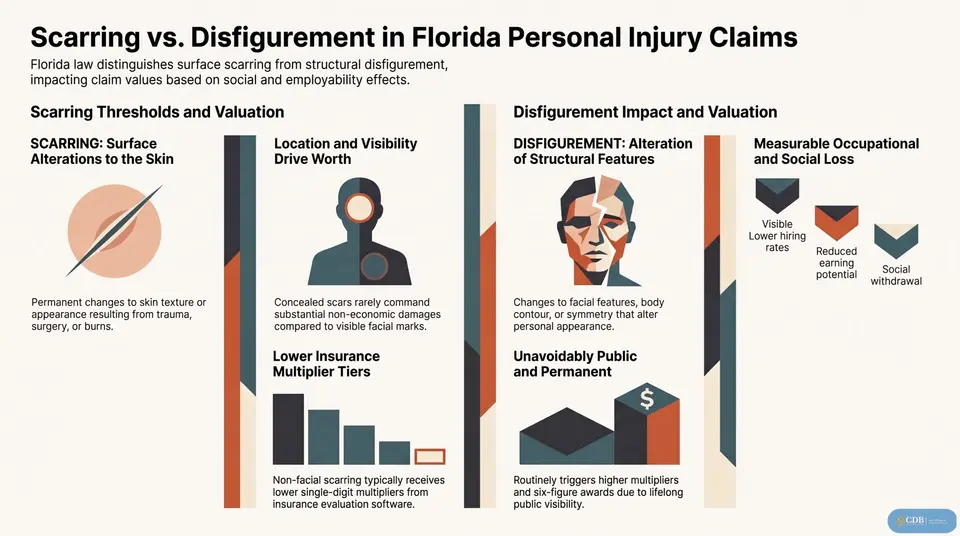 Infographic: Scarring vs. Disfigurement: Which Gets Higher Value