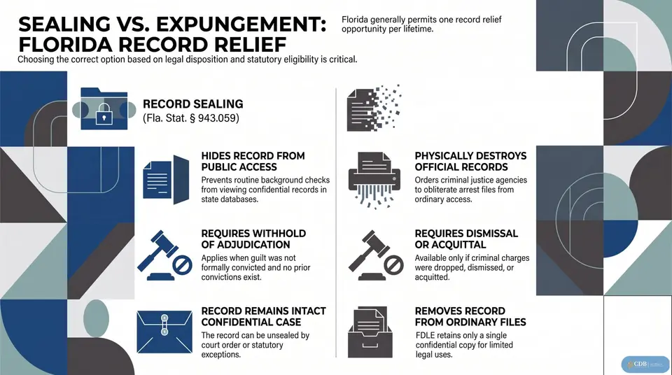 Infographic: Sealing vs. Expungement: Which Record Relief Fits