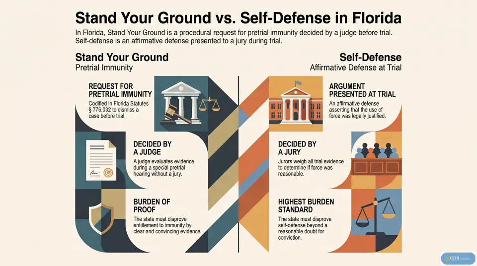 Infographic: Stand Your Ground vs. Self-Defense: Which Law Applies
