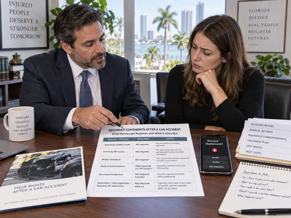 recorded statements after an accident